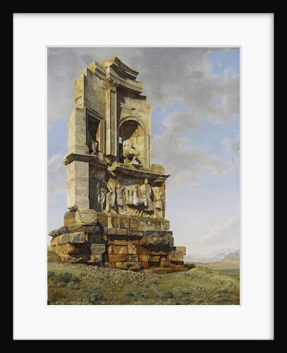 The Monument to Philopappos, Athens by Giovanni Battista Lusieri